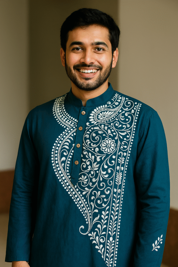 Premium Stylish Hand Painted Punjabi (Code 001)