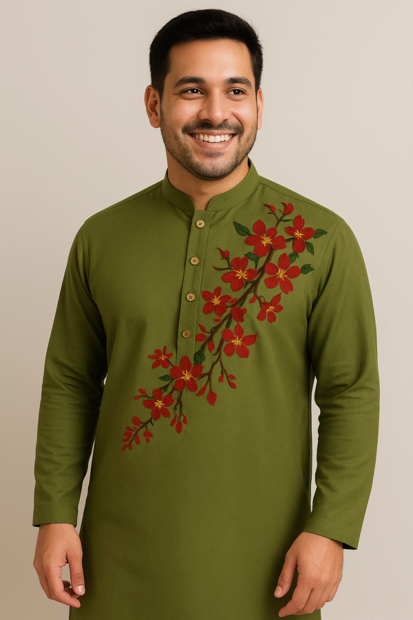 Premium Stylish Hand Painted Punjabi (Code 009)