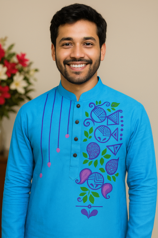 Premium Stylish Hand Painted Punjabi (Code 010)