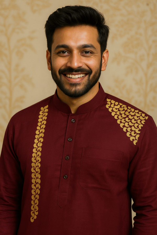 Premium Stylish Hand Painted Punjabi (Code 016)