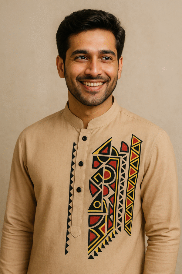Premium Stylish Hand Painted Punjabi (Code 022)