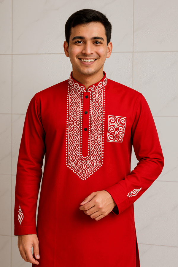 Premium Stylish Hand Painted Punjabi (Code 018)