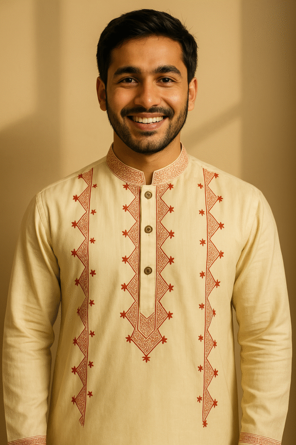 Premium Stylish Hand Painted Punjabi (Code 003)