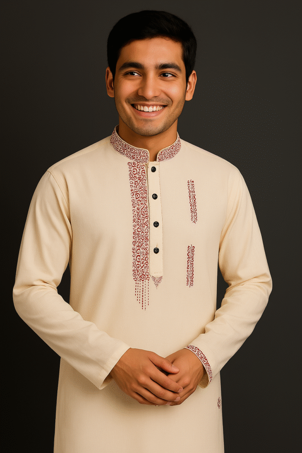 Premium Stylish Hand Painted Punjabi (Code M-030)