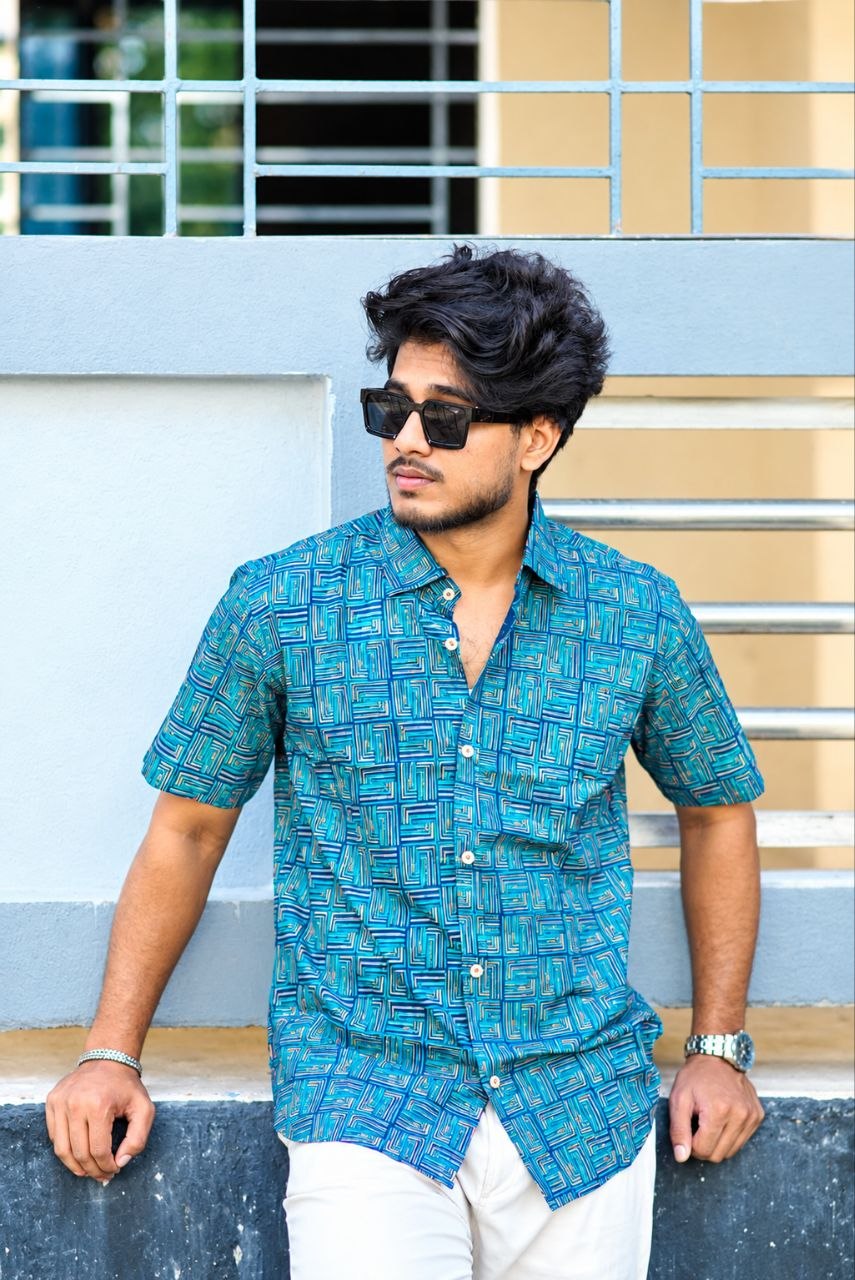 স্ক্রিনপ্রিন্ট সুতি শার্ট